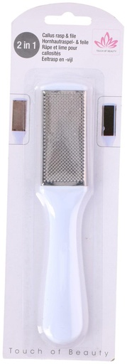 [871125267366] TOUCH OF BEAUTY Callus Rasp and File White