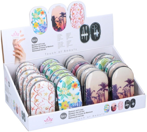 [871125219485] TOUCH OF BEAUTY Manicure Set With Tropical Design