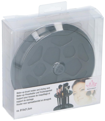 [871125216551] TOUCH OF BEAUTY Make-up Brush Holder 15x15x20cm