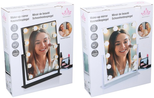 [871125249861] TOUCH OF BEAUTY Cosmetic Mirror with LED Lighting