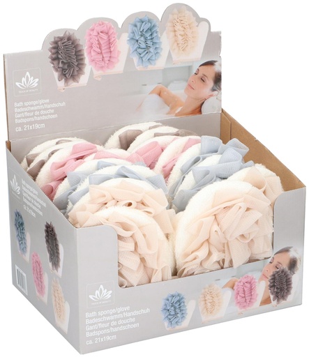 [871129220303] TOUCH OF BEAUTY Bath Sponge/Glove 21x19cm