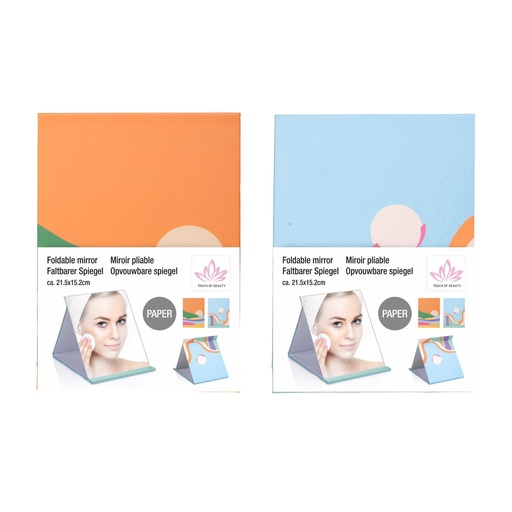 [871125223261] TOUCH OF BEAUTY Standing Makeup Mirror Paper Design