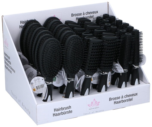 [871125215215] TOUCH OF BEAUTY Hairbrush Soft Touch Various Designs