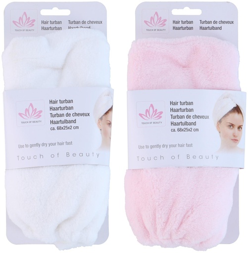 [871125223510] TOUCH OF BEAUTY Hair Turban 53x23cm