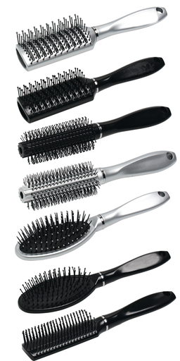 [871125254188] TOUCH OF BEAUTY Hairbrush Ergonomic Design Various Colours