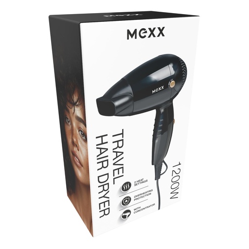 [871125242437] MEXX Travel Hair Dryer 1200W Compact