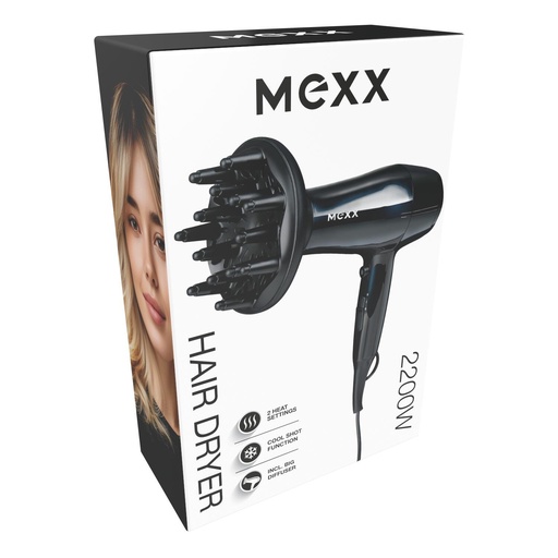 [871125242439] MEXX Hair Dryer with Diffuser 2200W