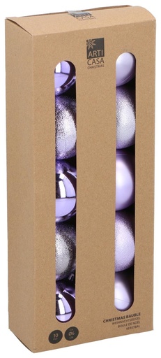 [871125257167] ARTICASA Christmas Bauble Ø6cm Purple Glossy and Matte