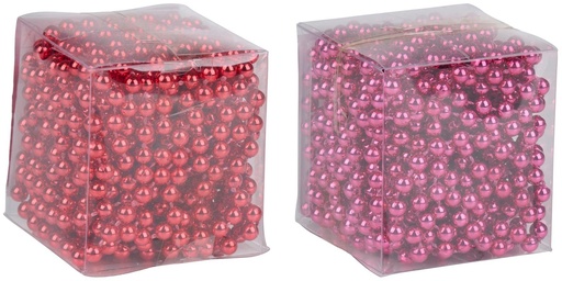 [871125256989] ARTICASA Christmas Bead Garland Red/Dark Pink