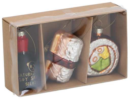 [871125257423] ARTICASA Christmas Ornament Sushi