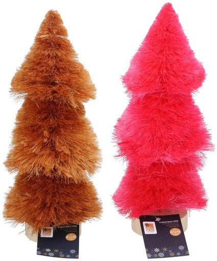 [871125257203] ARTICASA Christmas Tree Pink/Bronze 29cm