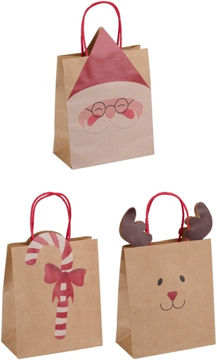 [871125257329] ARTICASA Christmas Gift Bag 19.5x10x33.5cm