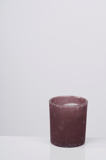 [871125224769] ARTICASA Rough Glass Candle Ø7xh8cm