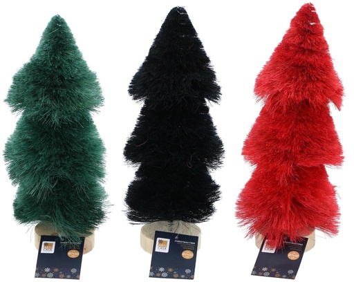 [871125257204] ARTICASA Christmas Tree Decoration 29cm Red Green Black