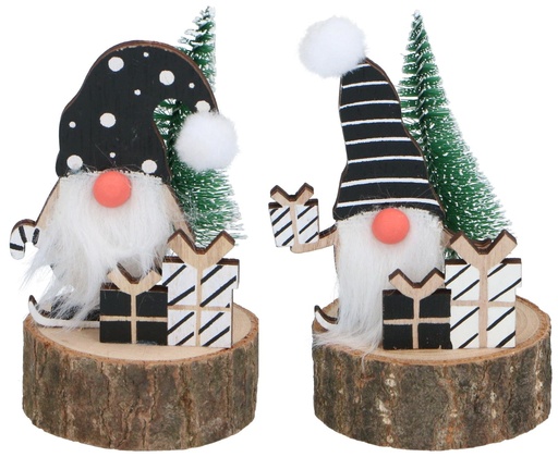 [871125257017] ARTICASA Christmas Gnome Decoration Ø6.5x11.5cm