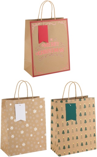 [871125256847] ARTICASA Christmas Gift Bag 26x14x33cm