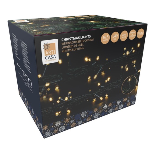 [871125257049] ARTICASA Christmas String Light 540LED 230V Warm White