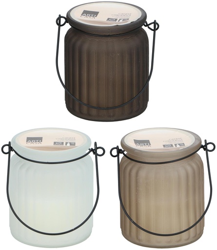 [871125250232] ARTICASA Citronella Candle with Handle Ø7.8x9cm