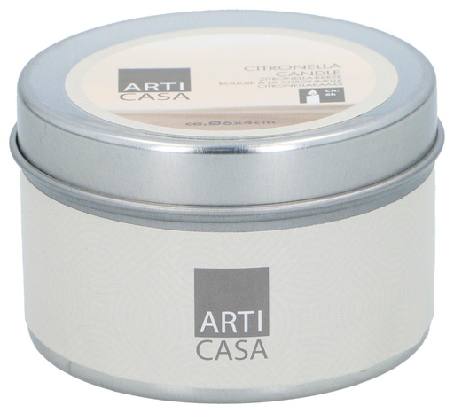 [871125250399] ARTICASA Citronella Candle in Tin with Lid