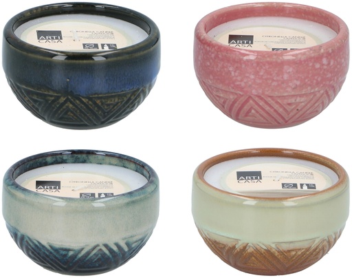 [871125255241] ARTICASA Citronella Candle Aztec Ø10cm