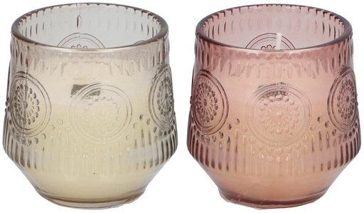 [871125250386] ARTICASA Citronella Candle in Glass Ø7.8xh8cm