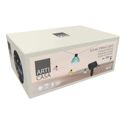 [871125230217] ARTICASA Outdoor Solar String Light 420cm