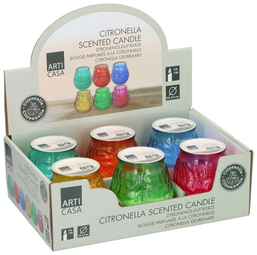 [871125292469] ARTICASA Citronella Candle in Glass