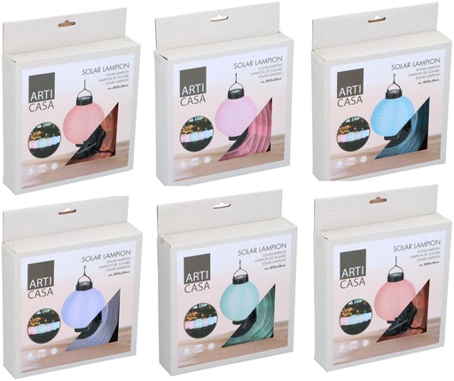 [871125255641] ARTICASA Solar Garden Lantern Ø20cm 1xLED