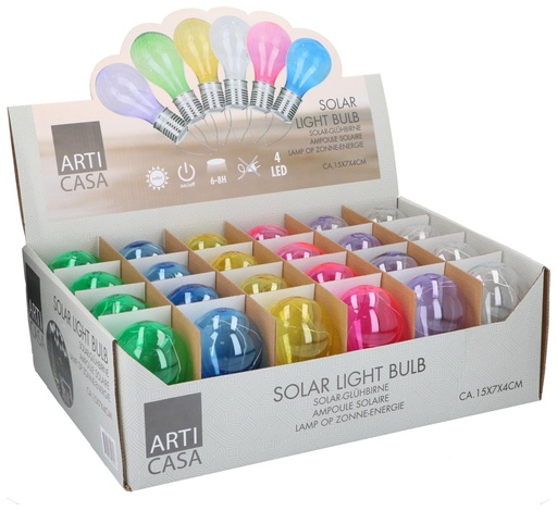 [871125230439] ARTICASA Solar Garden Light Bulb LED 40mAh