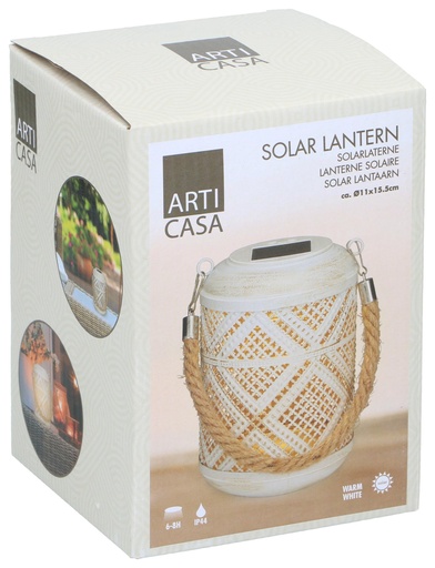 [871125250648] ARTICASA Solar Lantern Ø11cm Garden Light