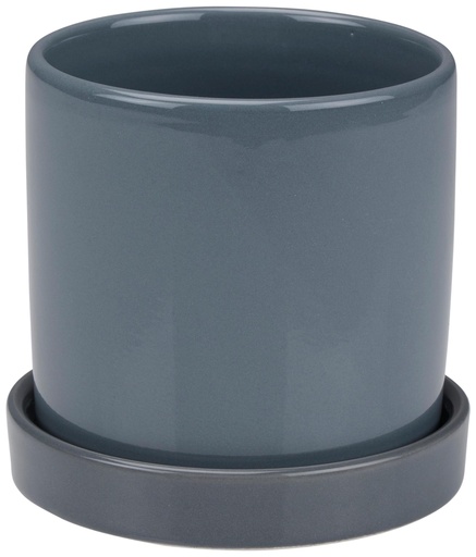 [871125250695] ARTICASA Plant Pot with Tray Ø10.5x11cm