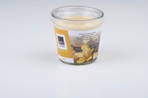 [871125250000] ARTICASA Scented Candle in Glass Winter Fragrances Ø8cm 145g