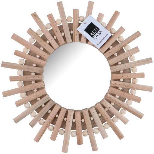 [871125250028] ARTICASA Round Sunburst Mirror Ø30.5cm