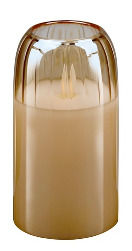 [871125200227] ARTICASA LED Candle Ø7.5x15cm Cream Moving Wick