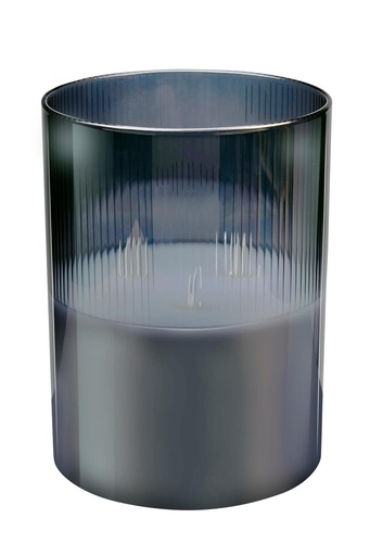 [871125258761] ARTICASA Glass LED Candle d15xh20cm