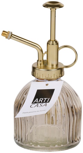[871125224214] ARTICASA Glass Spray Bottle with Gold Pump
