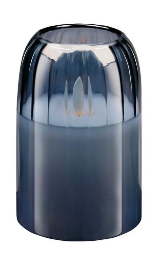 [871125200200] ARTICASA LED Candle Ø7.5x12.5cm Grey Moving Wick