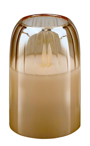 [871125200202] ARTICASA LED Candle Ø7.5x12.5cm Cream Moving Wick