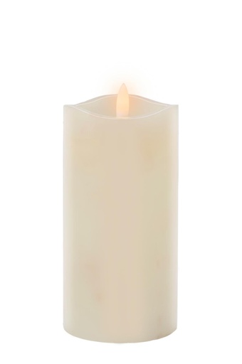[871125258754] ARTICASA LED Candle Ø7.5x15cm Ivory Wetlook