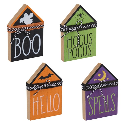 [871125257409] ARTICASA Halloween House Decoration 8.5x1.5x12.7cm
