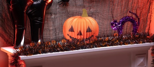 [871125224799] ARTICASA Halloween Garland Black 2 Meter