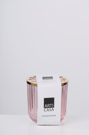 [871125224213] ARTICASA Candle Holder with Lid Ø9.4x9.4cm