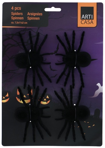 [871125216027] ARTICASA Halloween Spiders 7.5x11x2cm