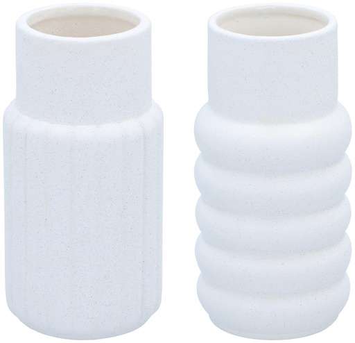 [871125224392] ARTICASA Vase Circles Ø10xh20cm