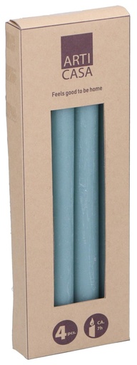 [871125224785] ARTICASA Rustic Dinner Candle Light Green 25.5cm