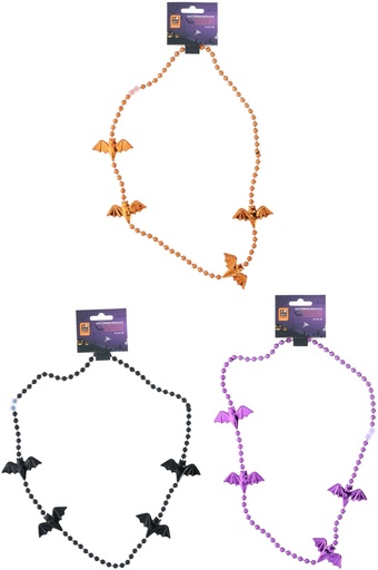 [871125235628] ARTICASA Halloween Necklace With Bat Charms