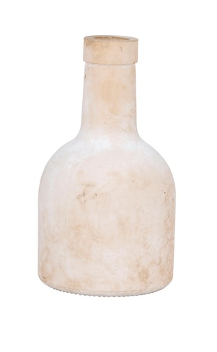 [871125200798] ARTICASA Vase beige/white Ø8x16cm