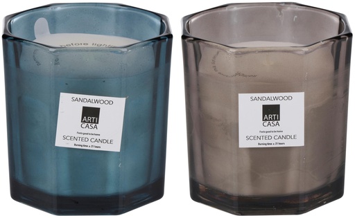 [871125255788] ARTICASA Scented Candle Octagon Glass Ø11.2xH11cm