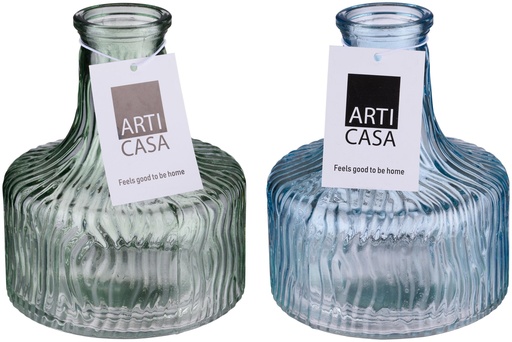 [871125224402] ARTICASA Vase zebra Ø10.8x13.3cm