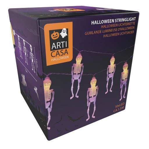[871125257446] ARTICASA Halloween Skeleton Stringlight 1.5m LED